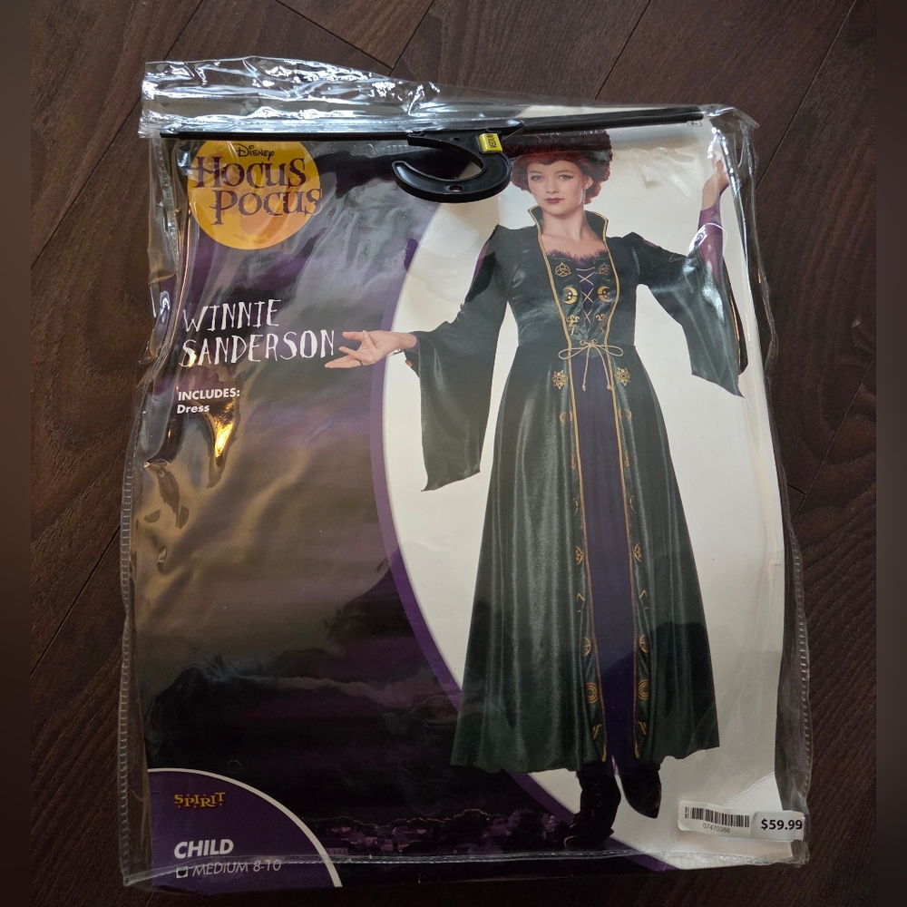 Disney Winnie Sanderson Kids Costume - Size 8-10, EUC